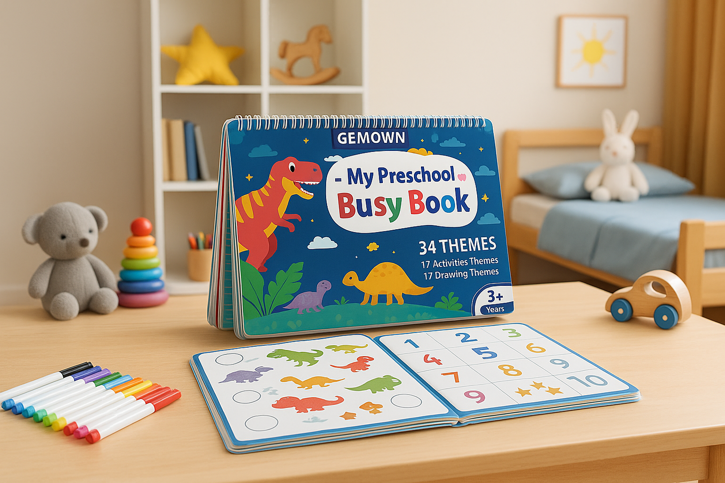 Libro de aprendizaje preescolar: 34 actividades