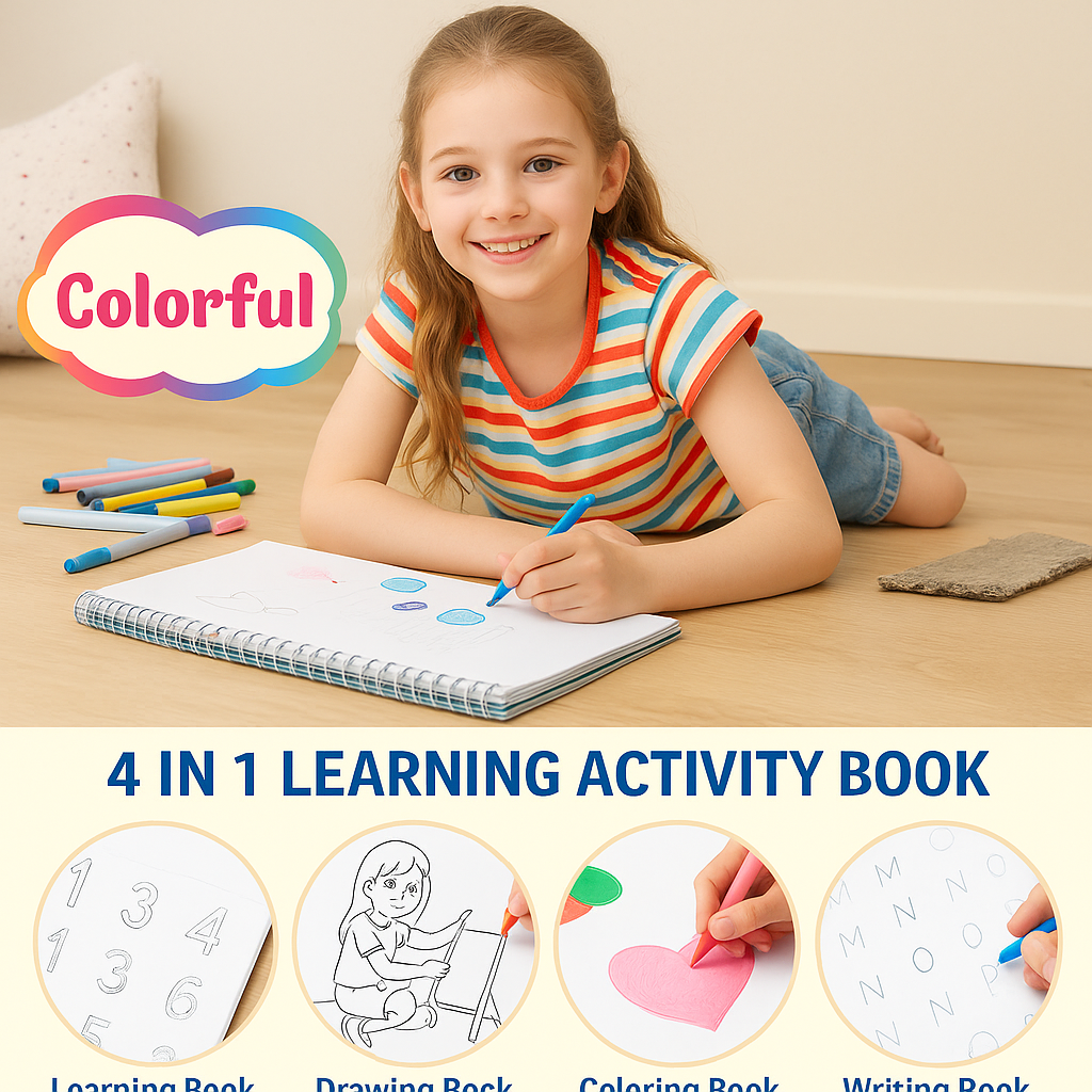 Libro de aprendizaje preescolar: 34 actividades